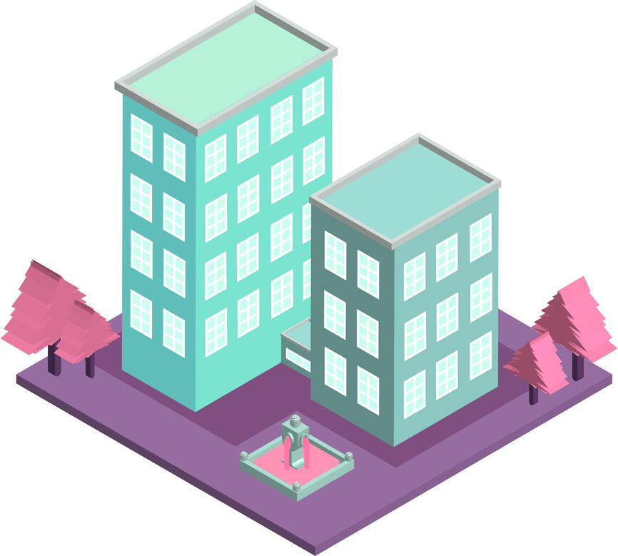 Isometric Building - Adobe Illustrator [2022]