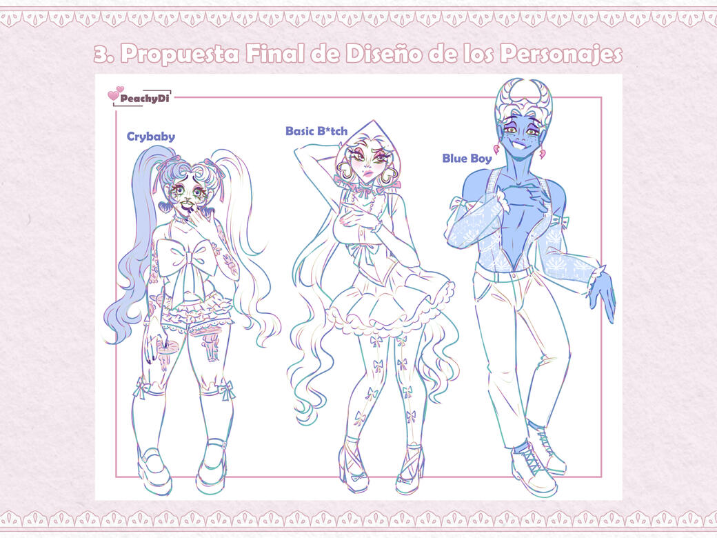 Characters Final Design - Pacify Her [2025]